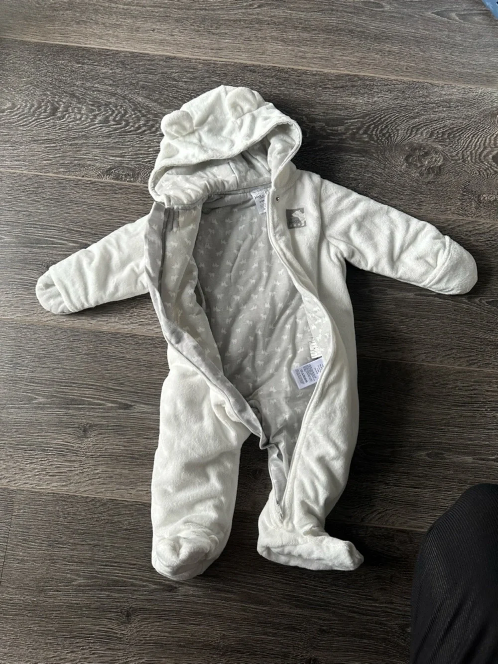 Carter's Warm Hooded Footed One-Piece Winter Suit - Picture 3 of 6